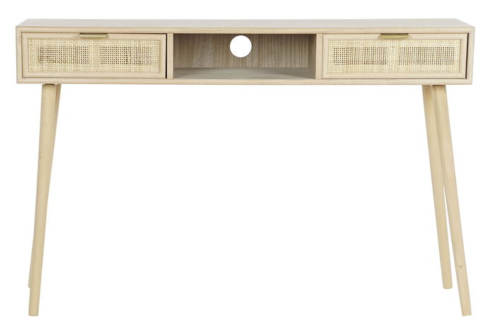 DKD Home Decor Consola Scandi Natural Dorado 120 x 42.5 x 78 cm