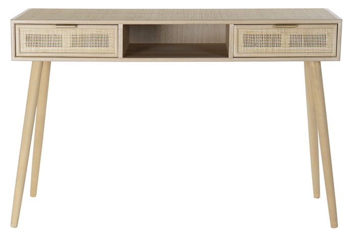 DKD Home Decor Consola Scandi Natural Dorado 120 x 42.5 x 78 cm