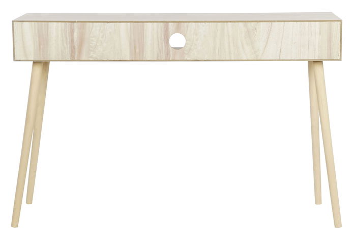 DKD Home Decor Consola Scandi Natural Dorado 120 x 42.5 x 78 cm