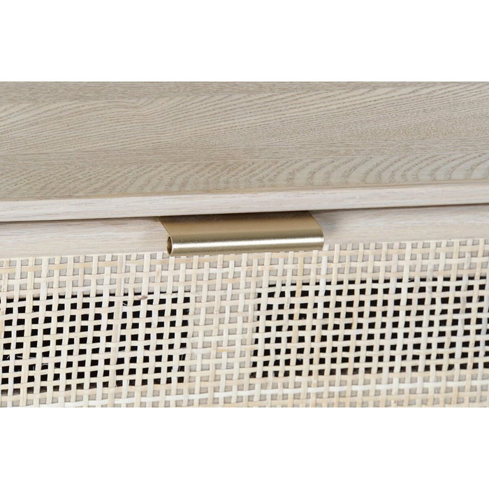 DKD Home Decor Consola Rejilla Natural Paulownia y MDF DKD Home Decor Consola Rejilla Natural Paulownia y MDF
