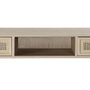 DKD Home Decor Consola Rejilla Natural Paulownia y MDF