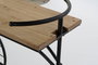 DKD Home Decor Consola Loft Negro Natural Metal Abeto 128 x 40 x 82 cm