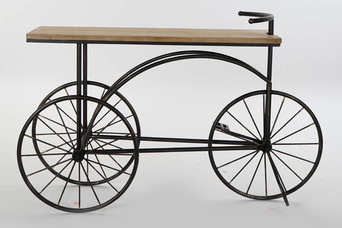 DKD Home Decor Consola Loft Negro Natural Metal Abeto 128 x 40 x 82 cm DKD Home Decor Consola Loft Negro Natural Metal Abeto 128 x 40 x 82 cm
