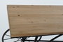 DKD Home Decor Consola Loft Negro Natural Metal Abeto 128 x 40 x 82 cm