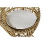 DKD Home Decor Sillón de Rattan y Algodón con Cojín Natural