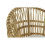DKD Home Decor Sillón de Rattan y Algodón con Cojín Natural