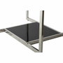 DKD Home Decor Mesa de Centro de Acero y Cristal Negro 100x100x45 cm