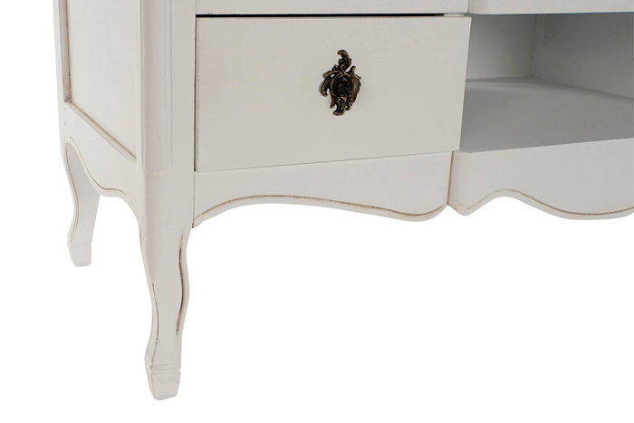 Mueble Tv Tradicional DKD Home Decor Blanco Marron 48 x 60 x 120 cm