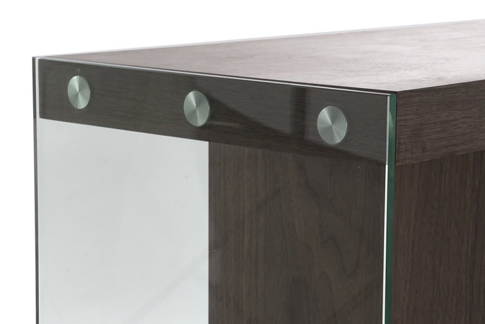 DKD Home Decor Buffet Moderno Marron Transparente Cristal y MDF 45 x 80 x 160 cm