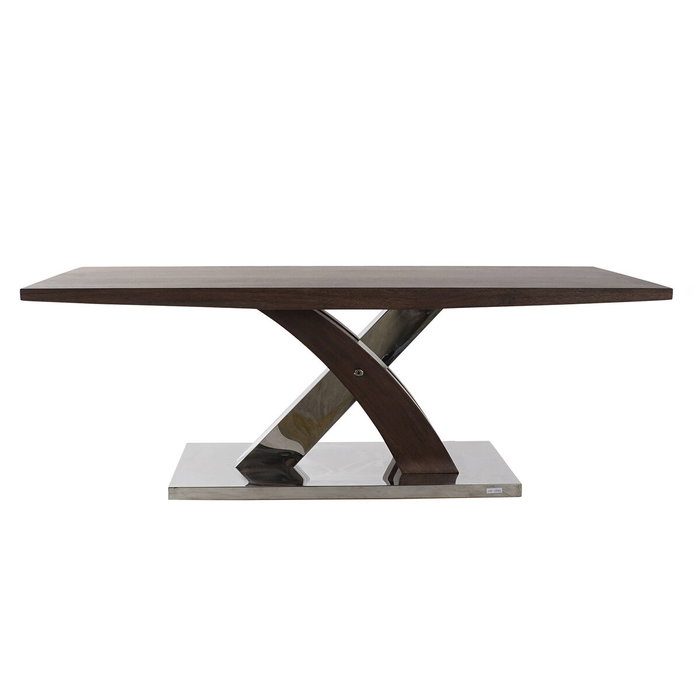 DKD Home Decor Mesa de Centro de Madera y Acero Marrón Oscuro 120x60x43,5 cm DKD Home Decor Mesa de Centro de Madera y Acero Marrón Oscuro 120x60x43,5 cm
