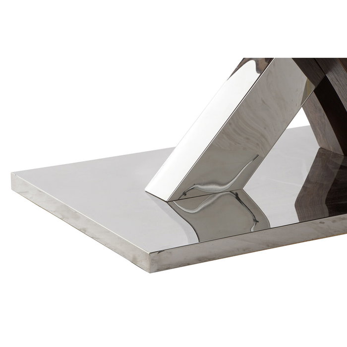 DKD Home Decor Mesa de Centro de Madera y Acero Marrón Oscuro 120x60x43,5 cm DKD Home Decor Mesa de Centro de Madera y Acero Marrón Oscuro 120x60x43,5 cm