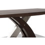 DKD Home Decor Mesa de Centro de Madera y Acero Marrón Oscuro 120x60x43,5 cm