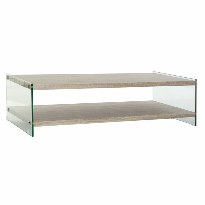 DKD Home Decor Mesa de Centro de Cristal Templado y MDF 130x65x35,5 cm DKD Home Decor Mesa de Centro de Cristal Templado y MDF 130x65x35,5 cm