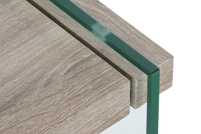 DKD Home Decor Green house 21 Mesita de Noche Moderno Natural Transparente 50 x 49 x 50 cm DKD Home Decor Green house 21 Mesita de Noche Moderno Natural Transparente 50 x 49 x 50 cm