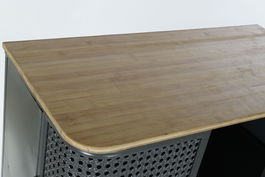 DKD Home Decor Estanteria Metal Industrial Loft Gris Natural 39 x 133 x 79 cm