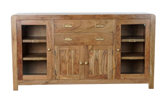 DKD Home Decor Resez Buffet Colonial Acacia Natural Dorado 150 x 40 x 81 cm
