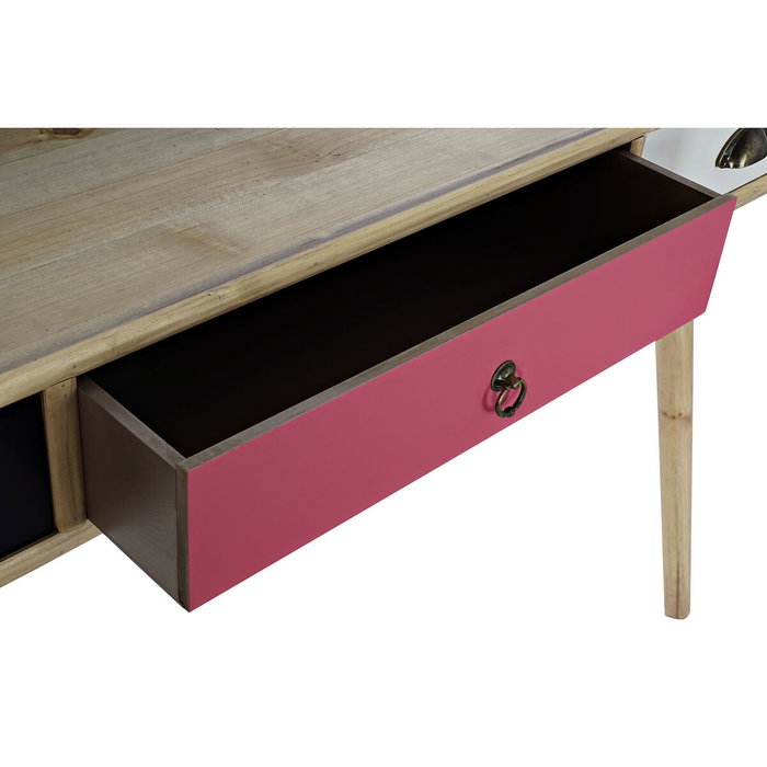 DKD Home Decor Escritorio Scandi Natural Blanco 120 x 50 x 98.5 cm