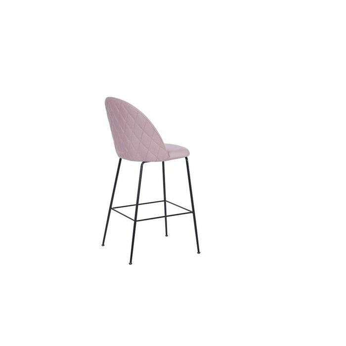 DKD Home Decor Taburete Moderno Rosa Negro