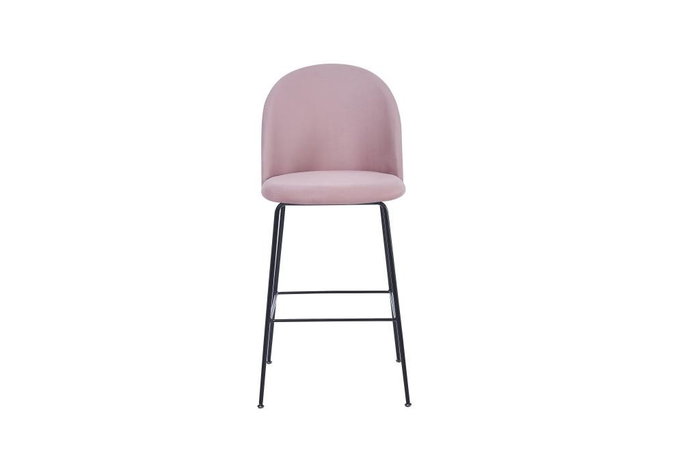 DKD Home Decor Taburete Moderno Rosa Negro