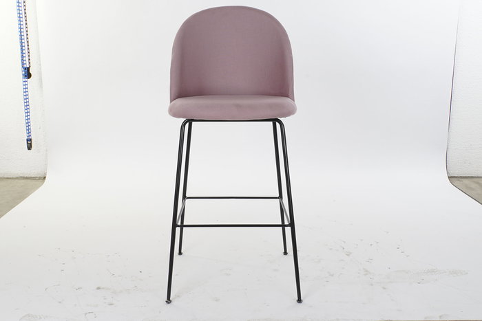 DKD Home Decor Taburete Moderno Rosa Negro
