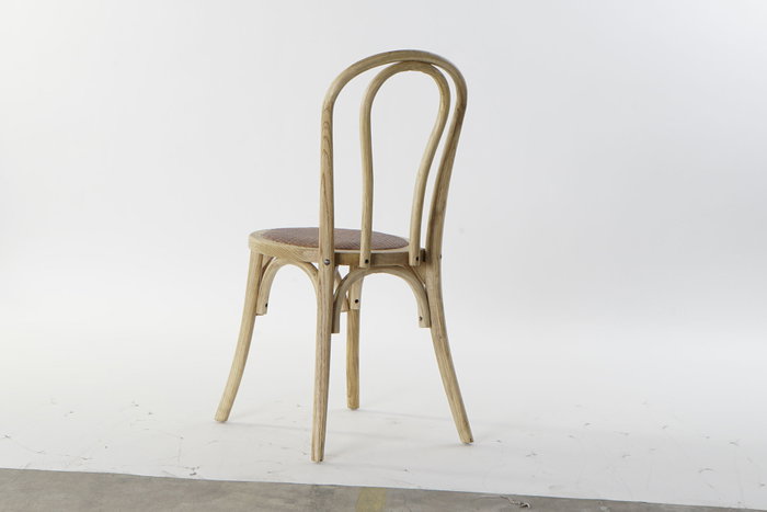 DKD Home Decor Silla Olmo y Ratán Apilable Natural