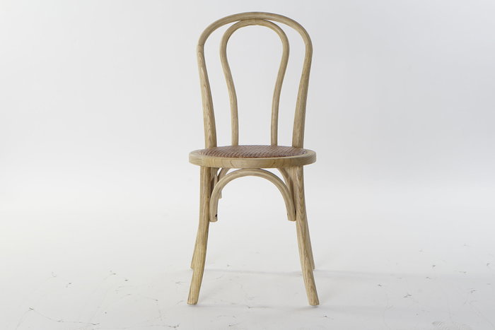 DKD Home Decor Silla Olmo y Ratán Apilable Natural