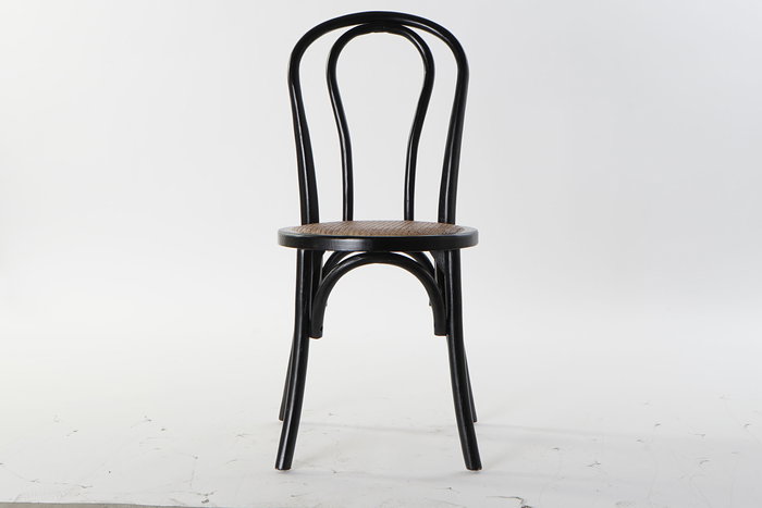 DKD Home Decor Silla Horeca DKD Vintage Fuyang 2 Negro Marron Olmo Ratan 43 x 44 x 89 cm