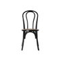 DKD Home Decor Silla Olmo y Ratán Apilable Negro