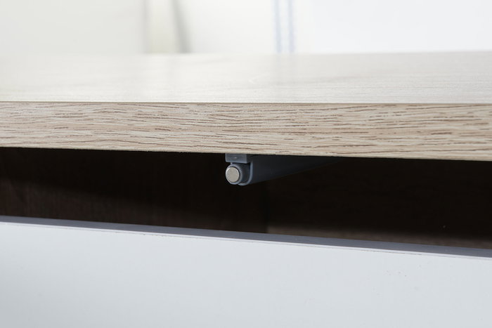 DKD Home Decor Mueble Tv Urban Blanco Natural 160 x 40 x 50 cm