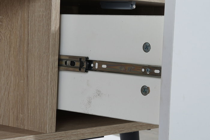 DKD Home Decor Mueble Tv Urban Blanco Natural 160 x 40 x 50 cm