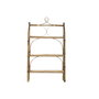DKD Home Decor Estantería de Pared de Ratán y Bambú con 3 Estantes