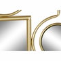 DKD Home Decor Espejo de Metal y PVC Dorado 70x100 cm