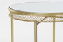 DKD Home Decor Mesita Auxiliar Árabe Dorado