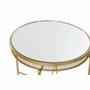 DKD Home Decor Mesita Auxiliar Árabe Dorado