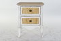 Mesita De Noche Cottage DKD Home Decor Blanco Natural 38 x 64 x 48 cm