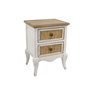 Mesita De Noche Cottage DKD Home Decor Blanco Natural 38 x 64 x 48 cm