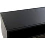 DKD Home Decor Mueble TV Metal Rejilla Negro