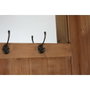 DKD Home Decor Recibidor de Pino Reciclado con Espejo Natural