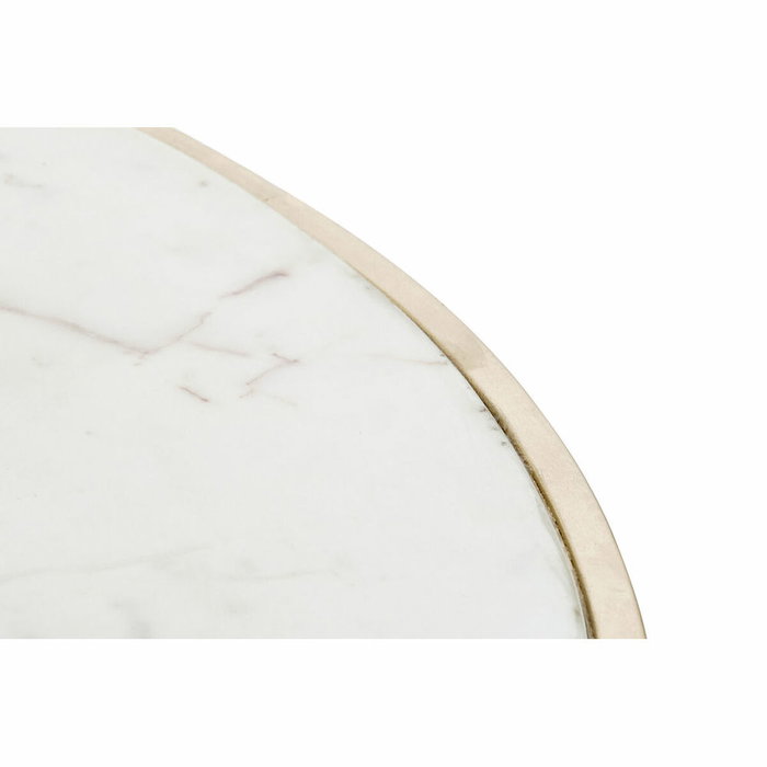 DKD Home Decor Mesa de Centro de Hierro y Mármol Dorado y Blanco DKD Home Decor Mesa de Centro de Hierro y Mármol Dorado y Blanco
