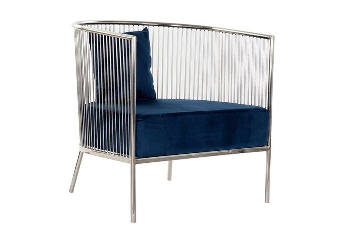 DKD Home Decor Butaca Moderno Azul Marino 69 x 70 x 66 cm DKD Home Decor Butaca Moderno Azul Marino 69 x 70 x 66 cm