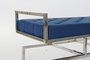 DKD Home Decor Descalzadora 44 x 46 x 97 cm Azul Terciopelo