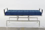 DKD Home Decor Descalzadora 44 x 46 x 97 cm Azul Terciopelo