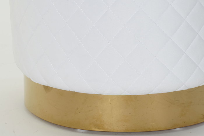 Reposapies Moderno DKD Home Decor Blanco 41 x 41 x 41 cm