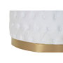 DKD Home Decor Reposapiés Blanco Poliéster y MDF 78x78x40