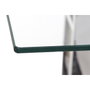 DKD Home Decor Mesa de Comedor Acero y Cristal BIANCA 180x90x75 cm