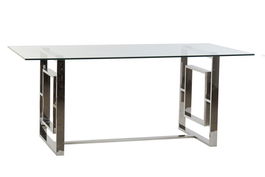 DKD Home Decor Bianca Mesa de Comedor Moderna 180 x 90 x 75 cm