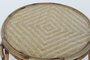 DKD Home Decor Mesita Auxiliar Balines Ratan y Bambu Natural 60 x 42 x 60 cm