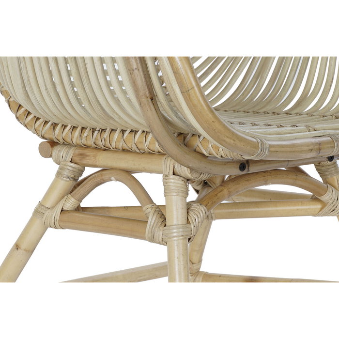 DKD Home Decor Silla de Ratán Natural 62x62x92 cm