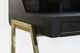 DKD Home Decor Escritorio Home Office Negro Dorado 119 x 70 x 93.5 cm