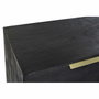 DKD Home Decor Buffet Mango Negro y Dorado 145x41x77 cm